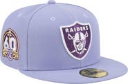 New Era Men's New Era Light Purple Las Vegas Raiders Lavender Bloom 59FIFTY Fitted Hat