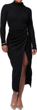 JLUXLABEL Gisele Slit Skirt