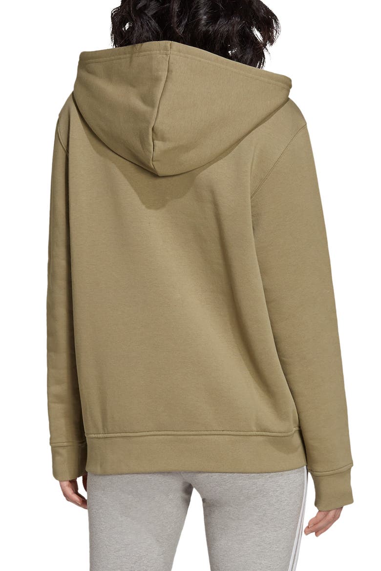 adidias Essentials Fleece Hoodie, Alternate, color, ORBIT GREEN