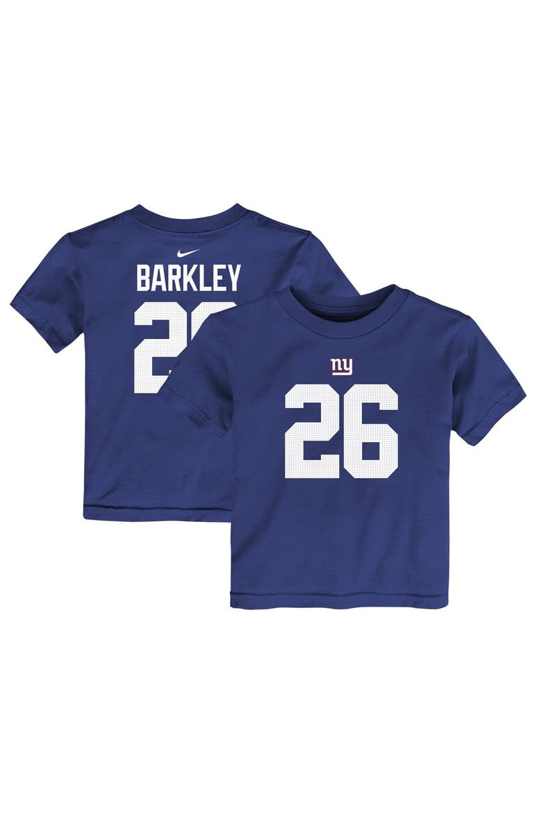 Toddler Nike Saquon Barkley Royal New York Giants Player Name & Number T-Shirt, Alternate, color, Royal