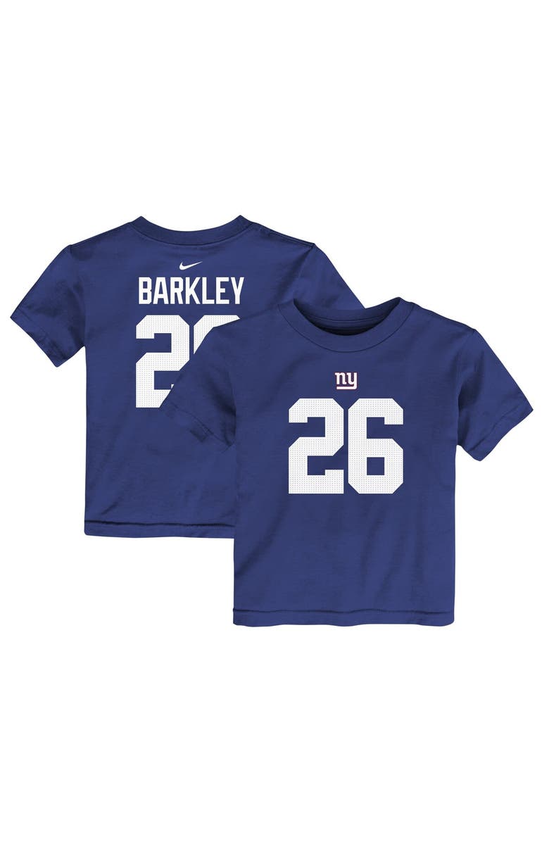 Nike Toddler Nike Saquon Barkley Royal New York Giants Player Name & Number T-Shirt, Alternate, color, 