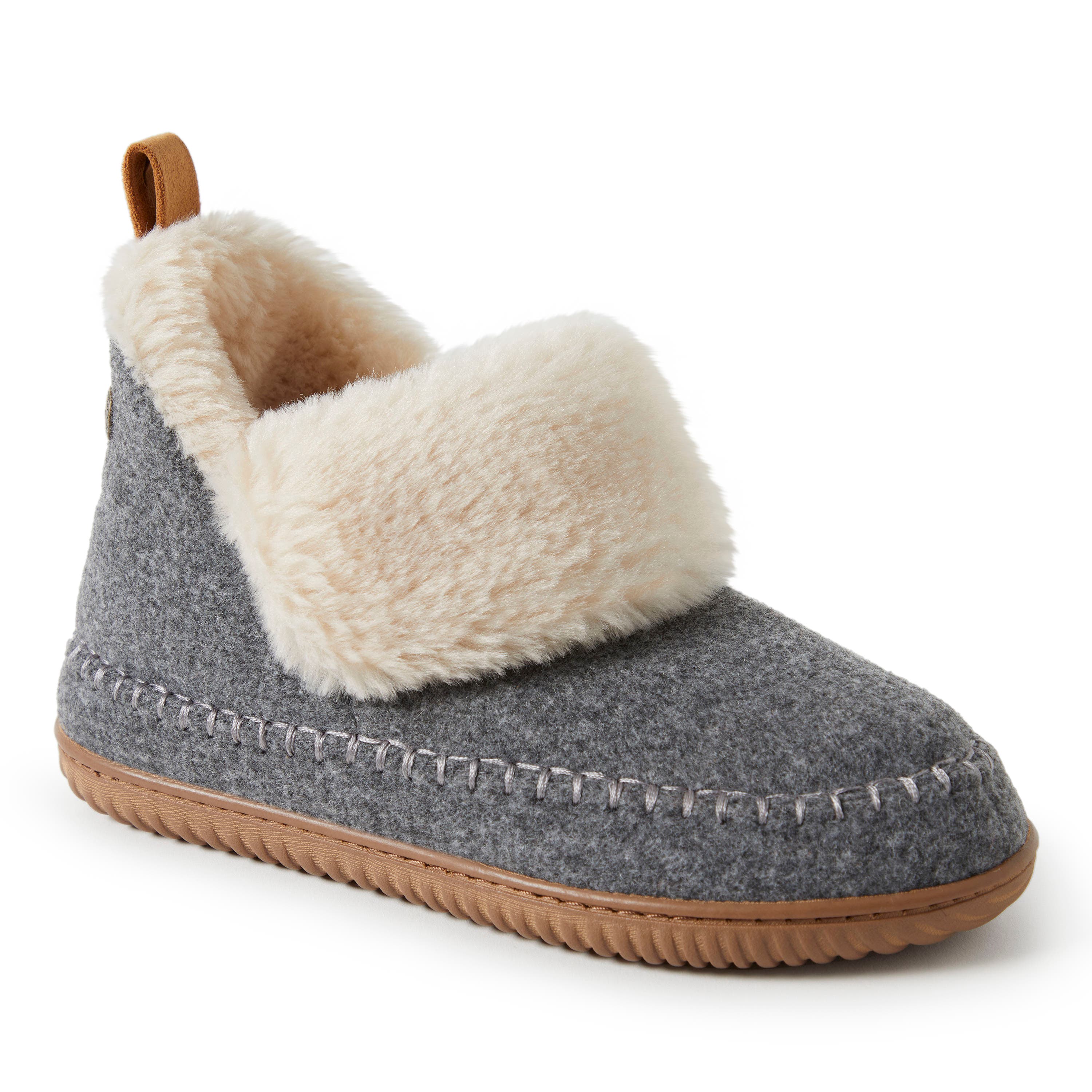 DEARFOAMS Moritz Bootie Slipper, Main, color, Grey