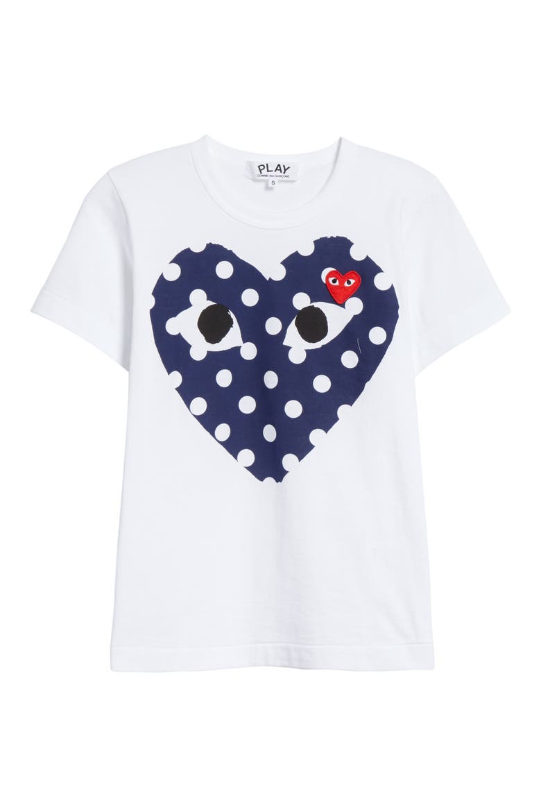 Polka Dot Tee, Alternate, color, WHITE