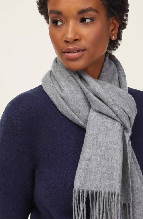 Italic Casey Cashmere Scarf In Heather Grey