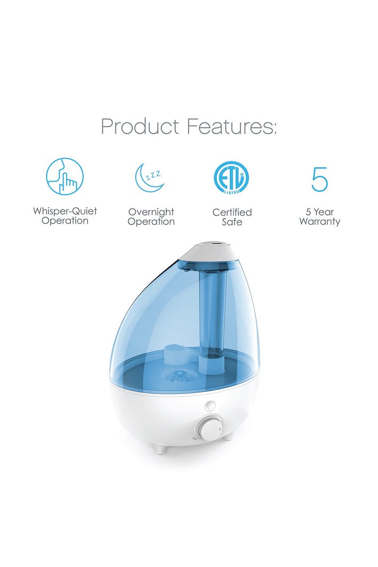 MistAire XL Ultrasonic Cool Mist Humidifer, Alternate, color, 0