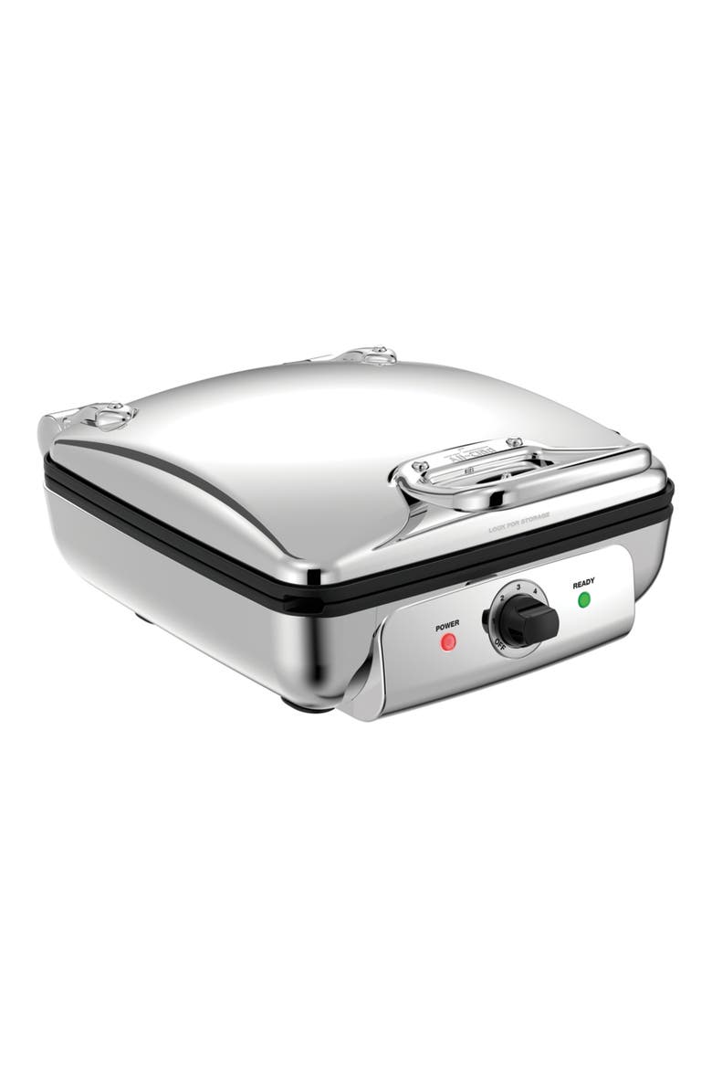 Square Belgian Waffle Maker, Alternate, color, STAINLESS