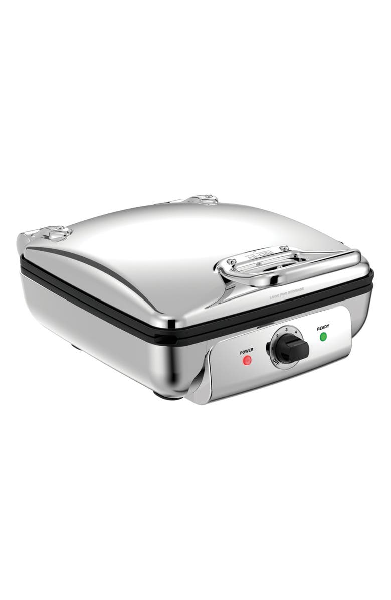 All-Clad Square Belgian Waffle Maker, Alternate, color, Stainless