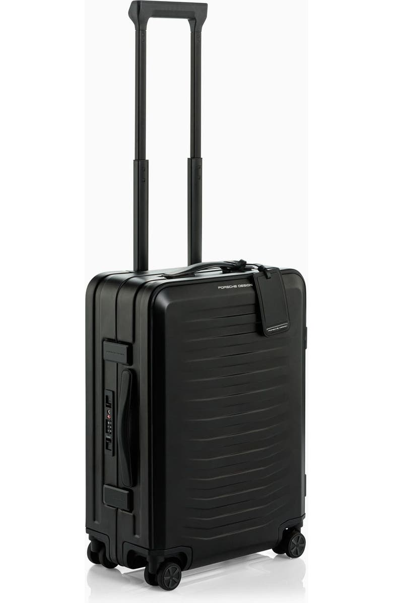Porsche Design Roadster 21" Carry-on Aluminum Spinner, Alternate, color, Black