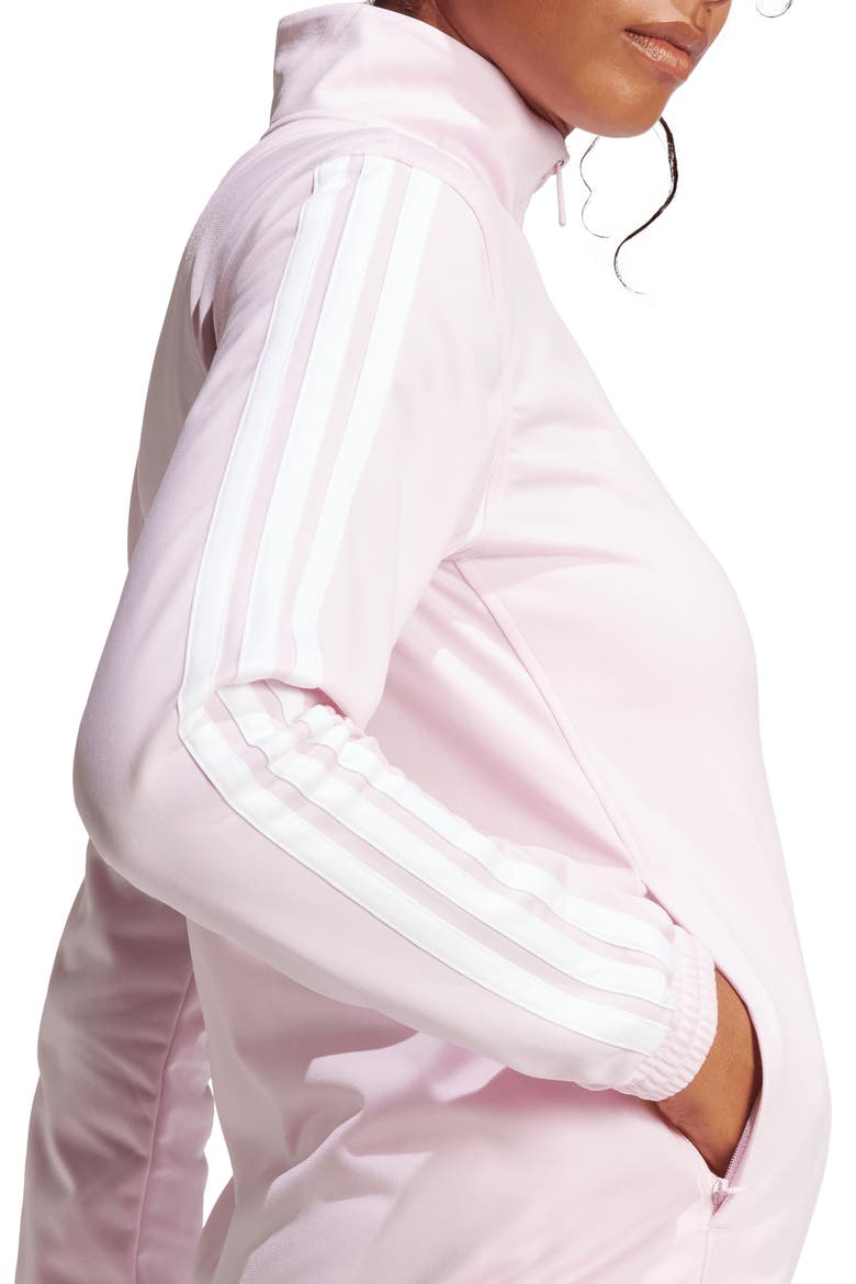 3-Stripes Tricot Track Jacket, Alternate, color, CLEAR PINK
