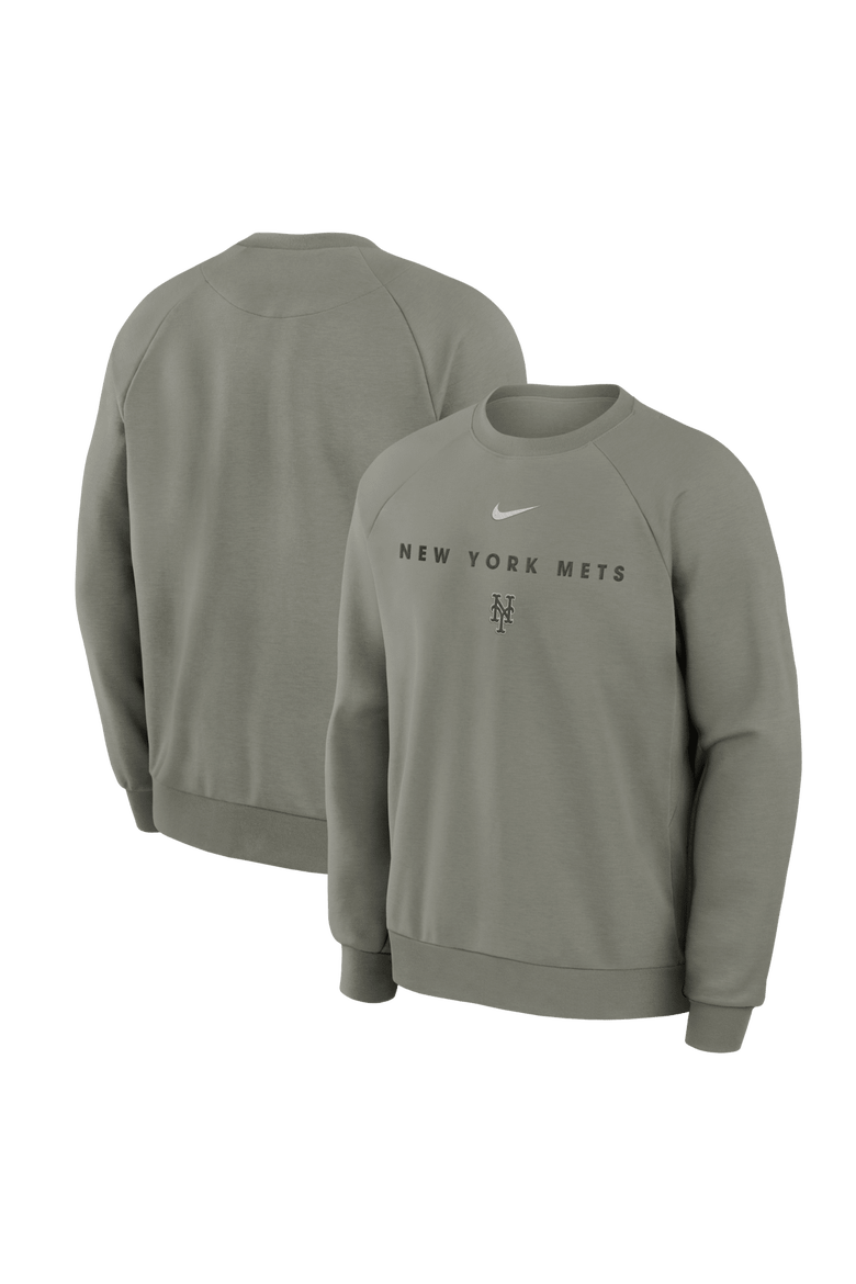 Men's Nike Green New York Mets Statement Primary Raglan Dri-FIT Sweatshirt, Main, color, Green