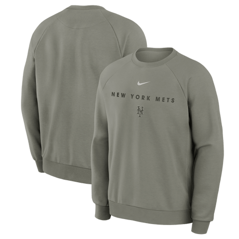 Men's Nike Green New York Mets Statement Primary Raglan Dri-FIT Sweatshirt