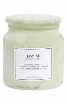 PORTOFINO CANDLES Jasmine Sandblasted Apothecary Jar Candle