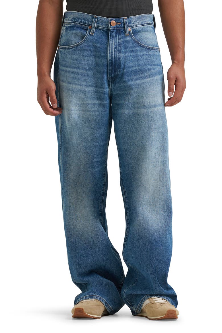 Western Relaxed Straight Leg Jeans, Main, color, VINTAGE WORN