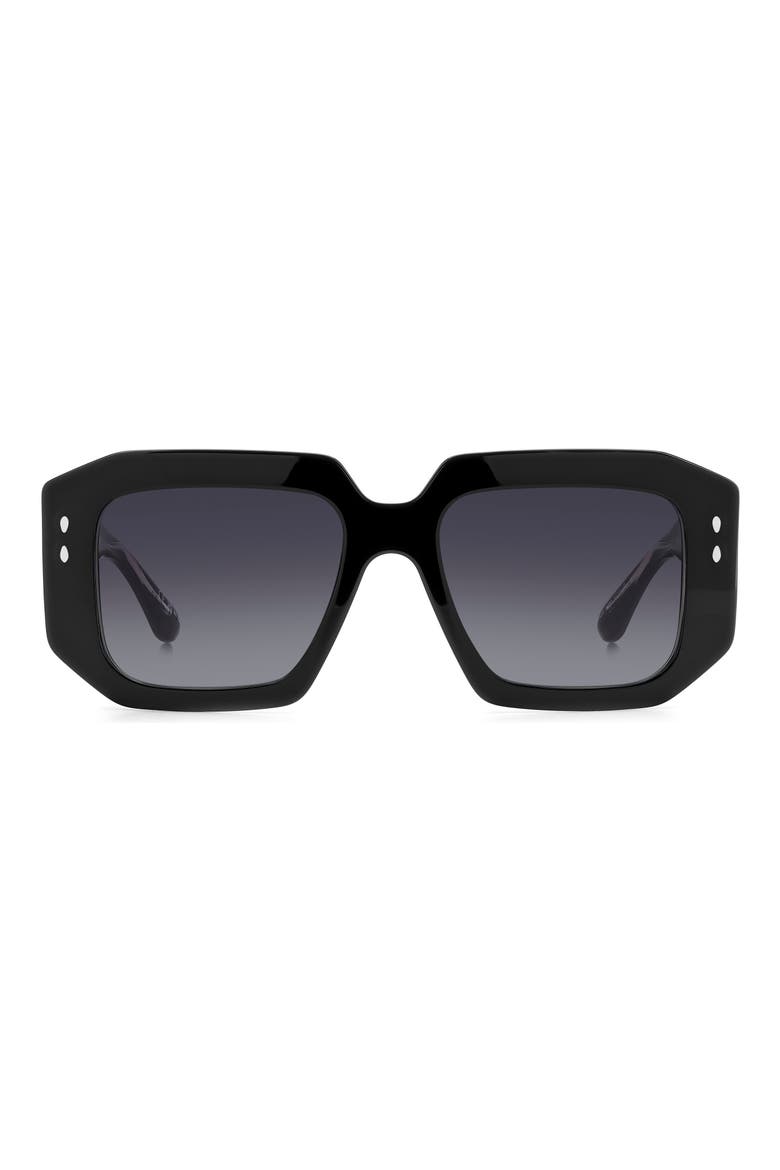 53mm Gradient Square Sunglasses, Main, color, 0807-9O