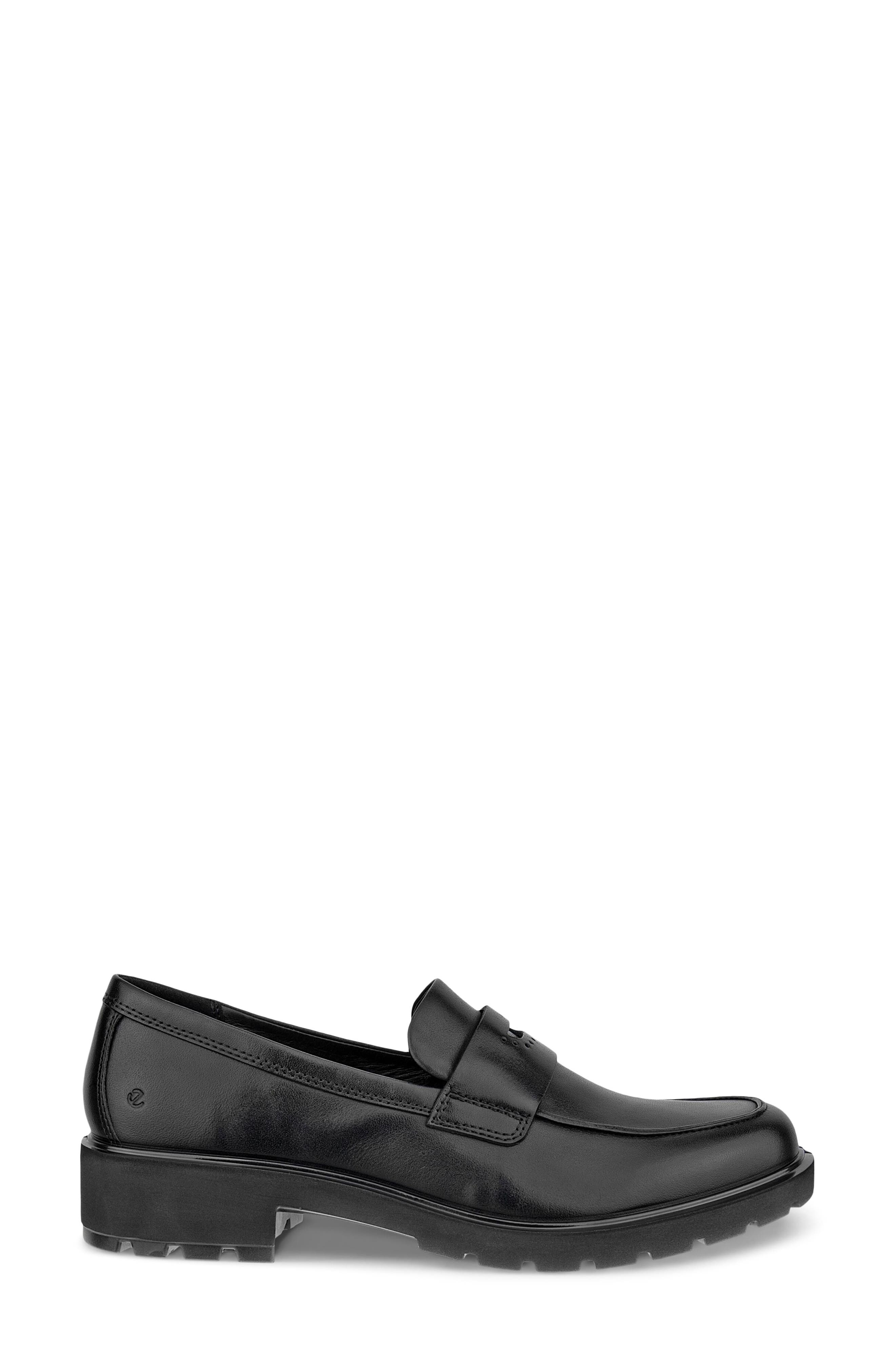 ECCO Metropole Vienna Penny Loafer, Alternate, color, Black Leather