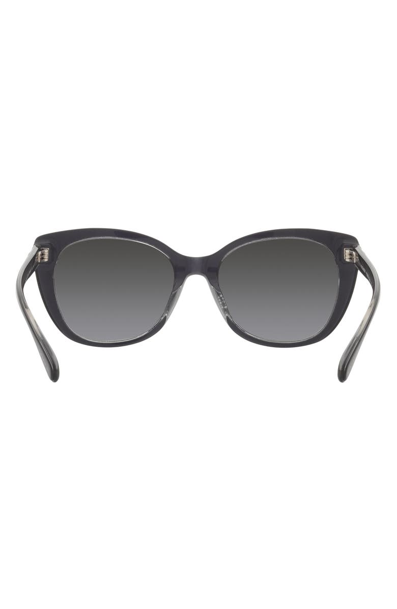 COACH 55mm Gradient Cat Eye Sunglasses, Alternate, color, 