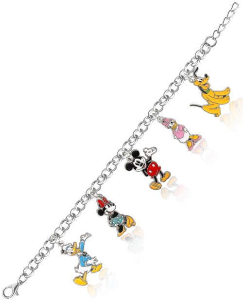 Disney Character Charm Bracelet In Metallic