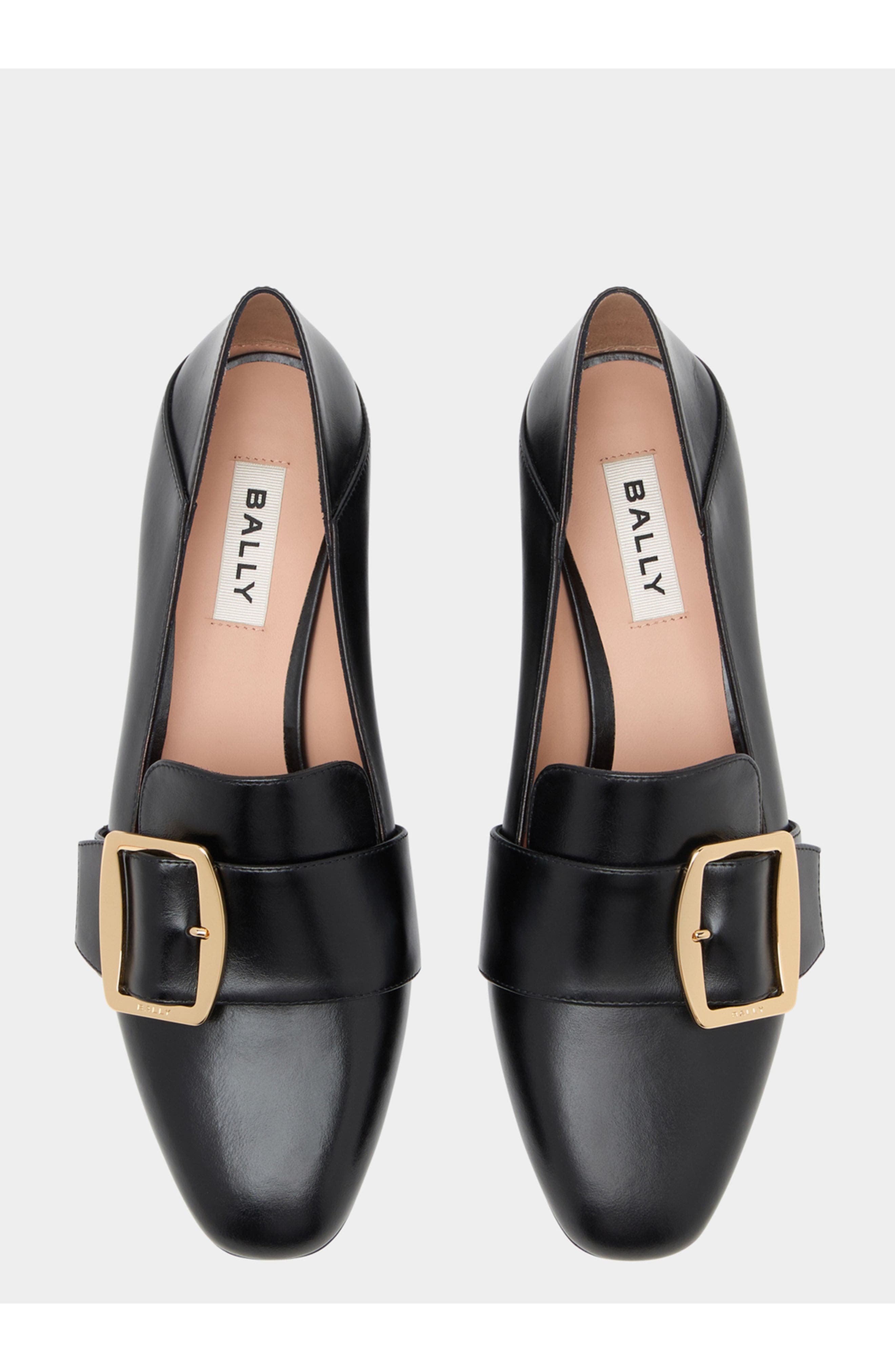 Bally Boucle Pump, Alternate, color, Black