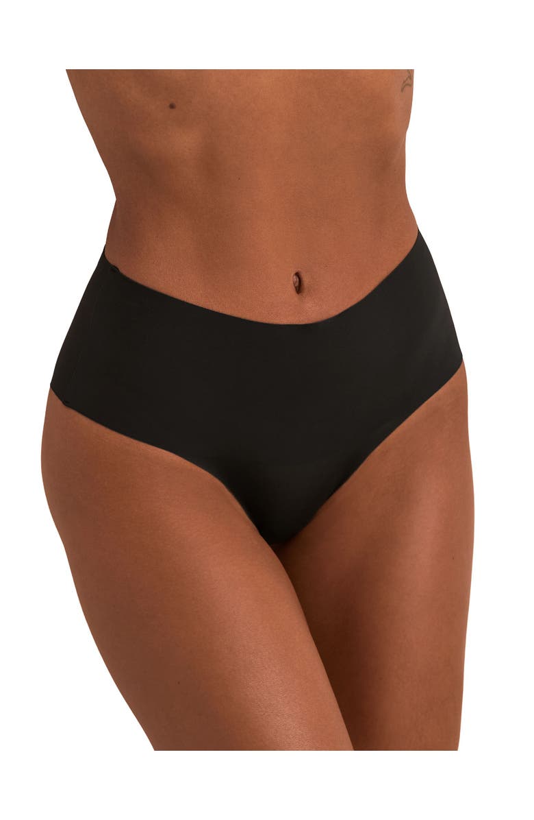 Adore Me Trista High Cut Panties, Main, color, Black