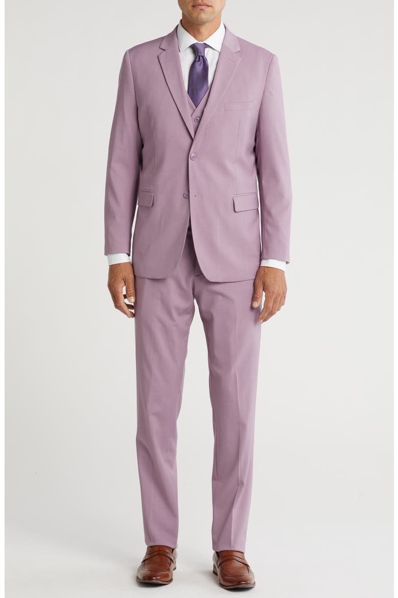 Classic Fit 3-Piece Suit, Main, color, LILAC