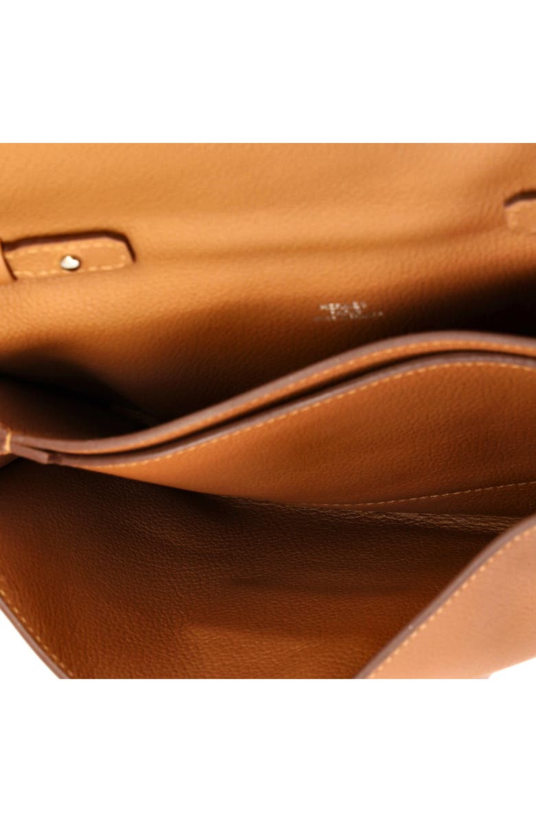 Pre-Owned Hermes H Passant Clutch Shoulder Bag Evercolor, Alternate, color, Gold