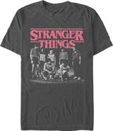Stranger Things Men's Stranger Things Title Logo Faded Graphic T-Shirt