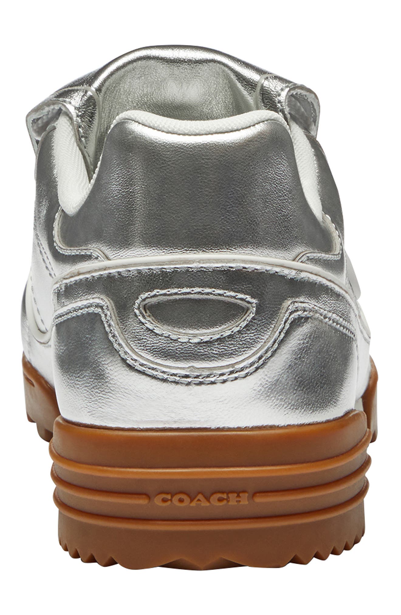 COACH Match Sneaker, Alternate, color, Silver
