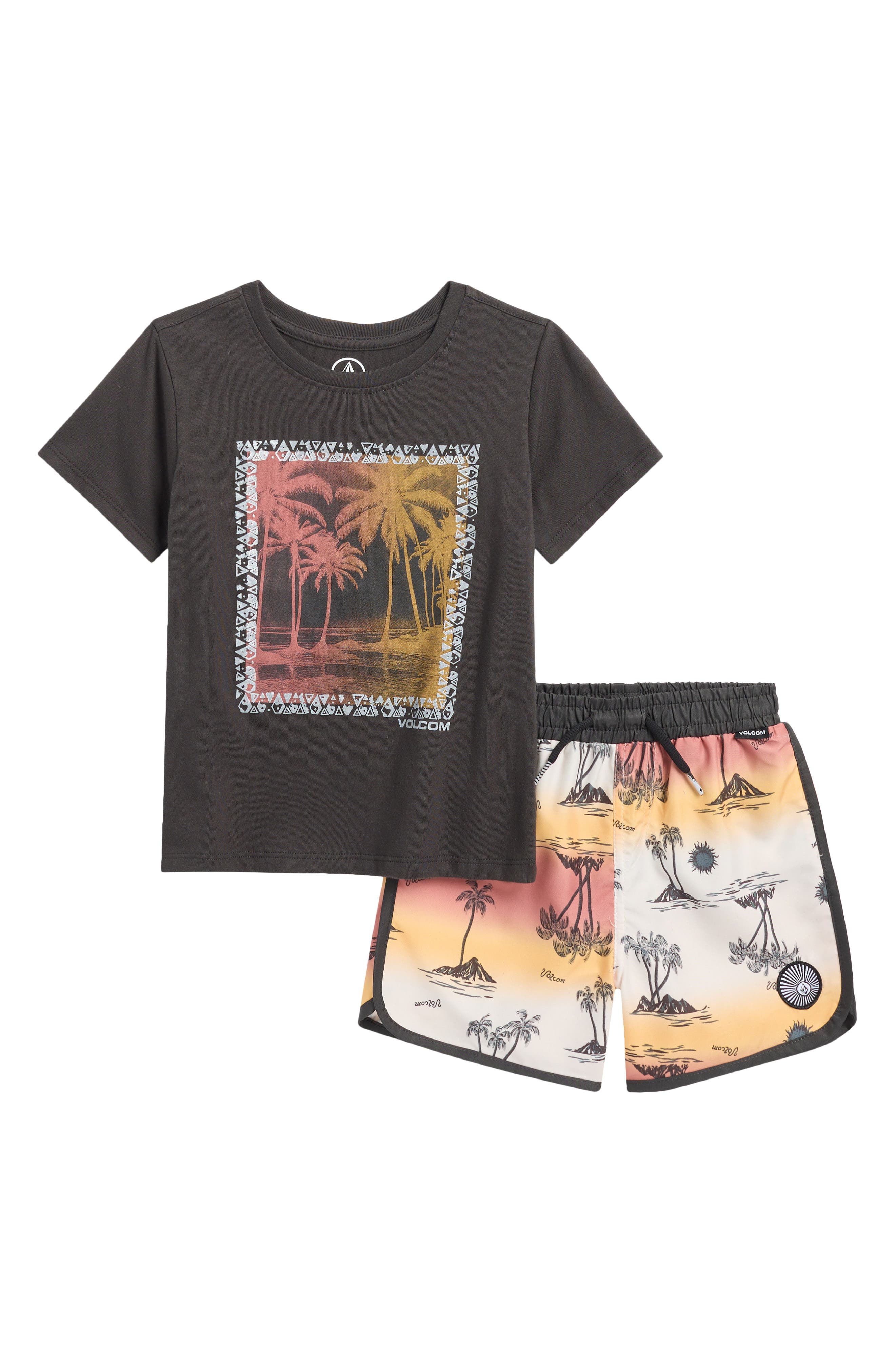 Volcom Kids' Jersey T-Shirt & Swim Shorts Set