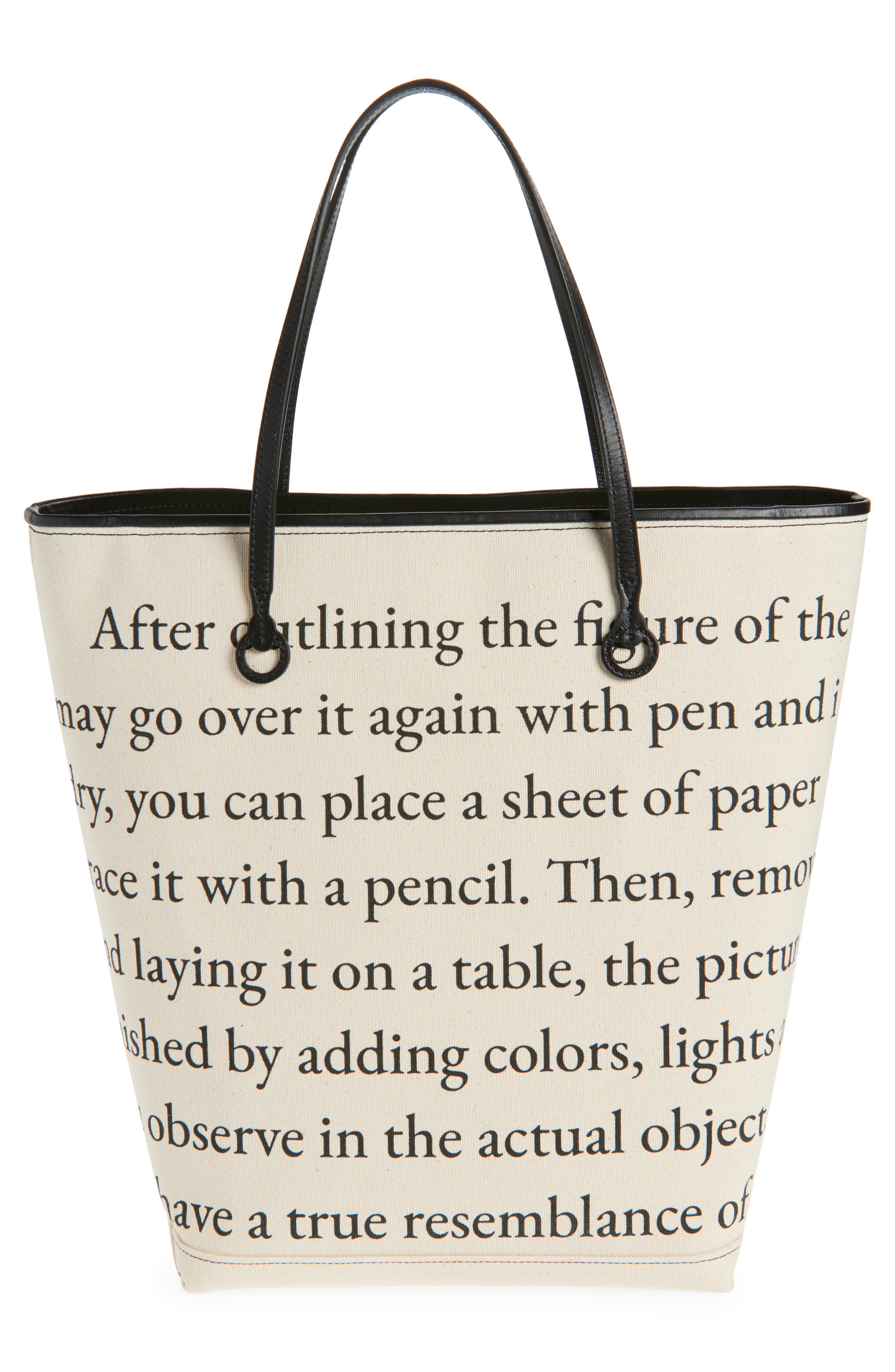 JW Anderson Tall Anchor Canvas Tote, Alternate, color, 