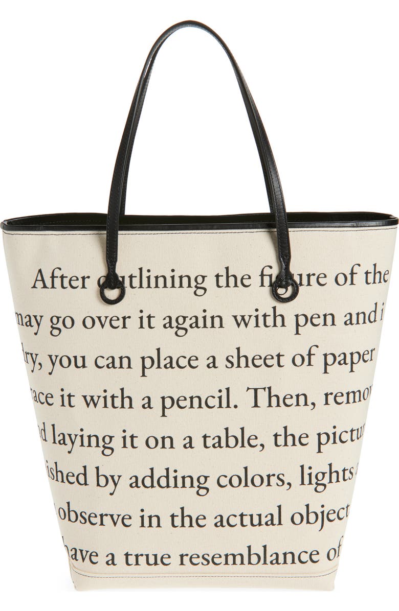 JW Anderson Tall Anchor Canvas Tote, Alternate, color,