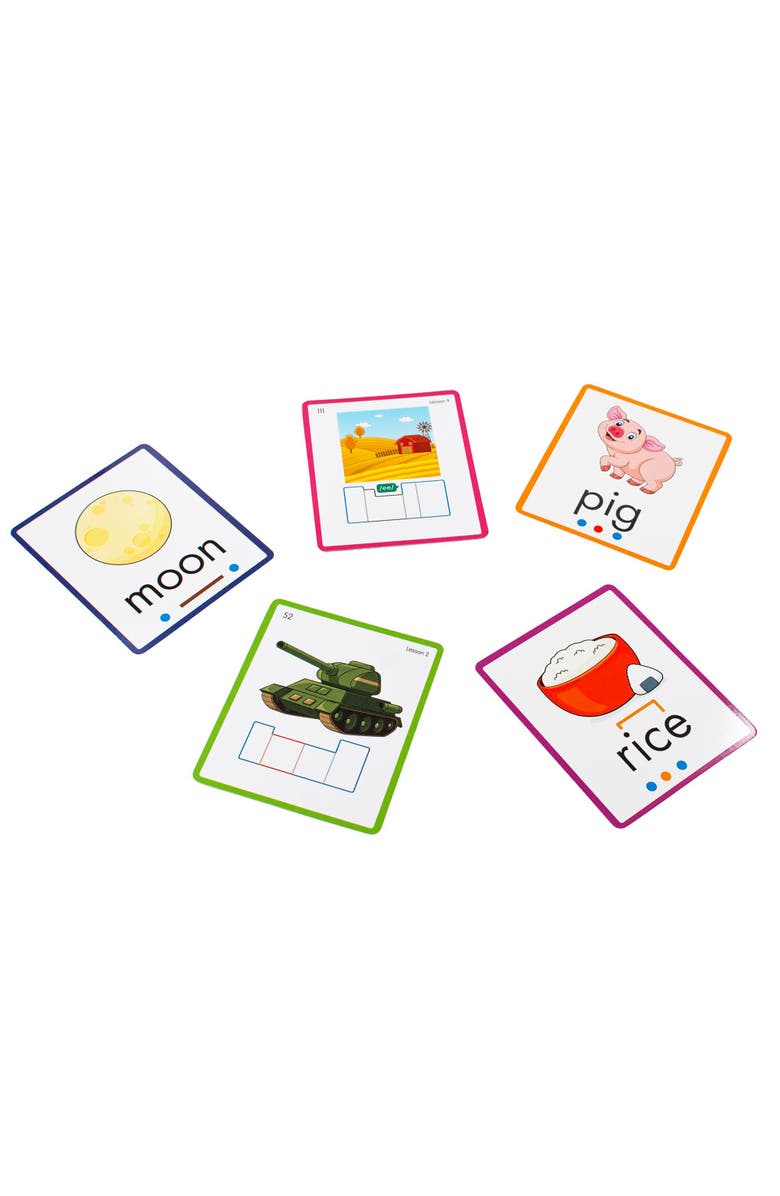 Junior Learning Rainbow Phonics Decodable Word Flash Cards, Alternate, color, Multicolored