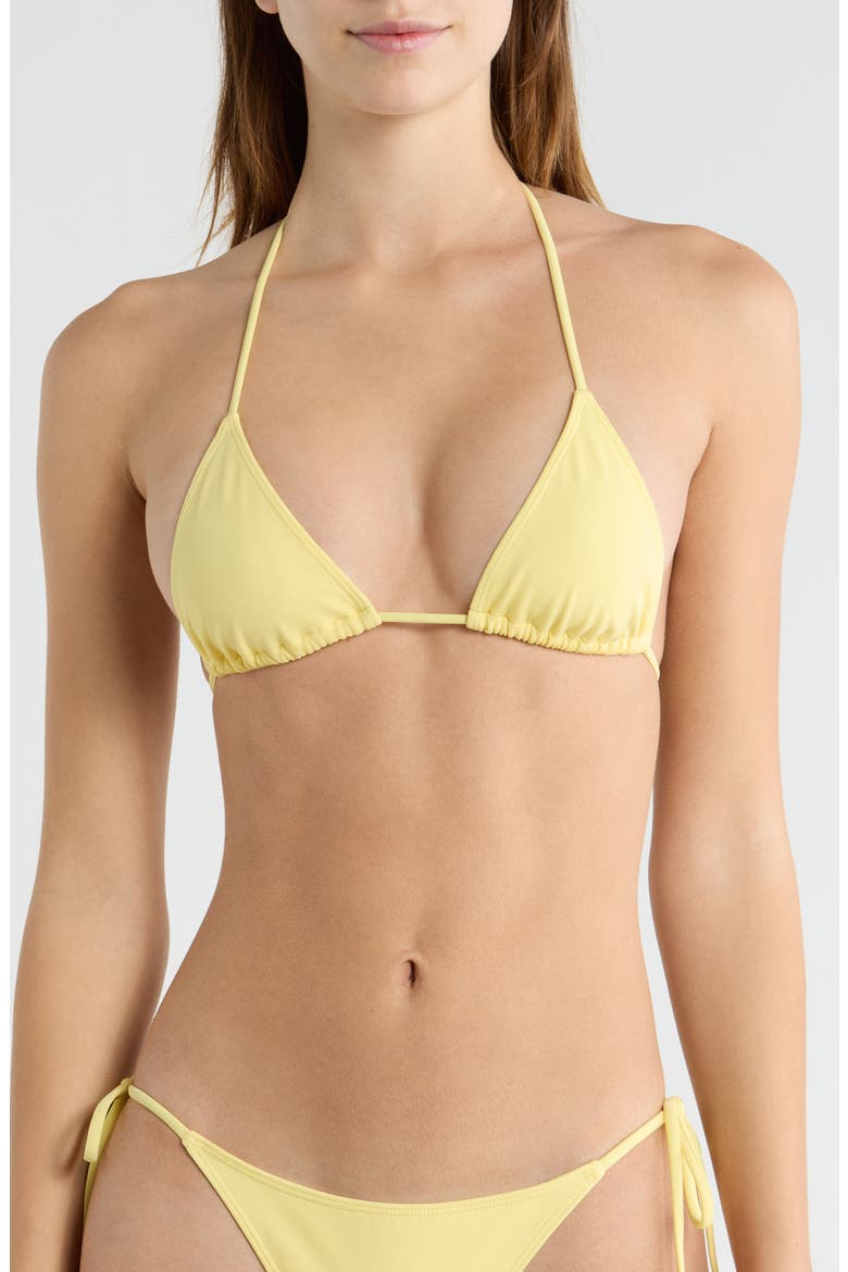 Triangle Bikini Top, Main, color, YELLOW