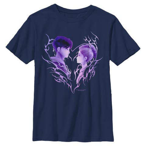 Boy's KPop Demon Hunters Jinu and Rumi Love  Graphic T-Shirt