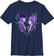 KPop Demon Hunters Boy's KPop Demon Hunters Jinu and Rumi Love  Graphic T-Shirt