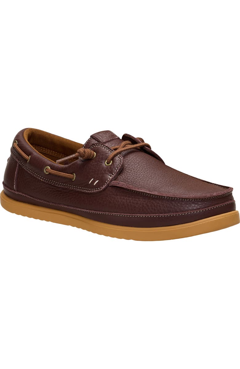 Hey Dude Harbor Lo Boat Shoe, Main, color, Shaved Brown/ Robe Brown