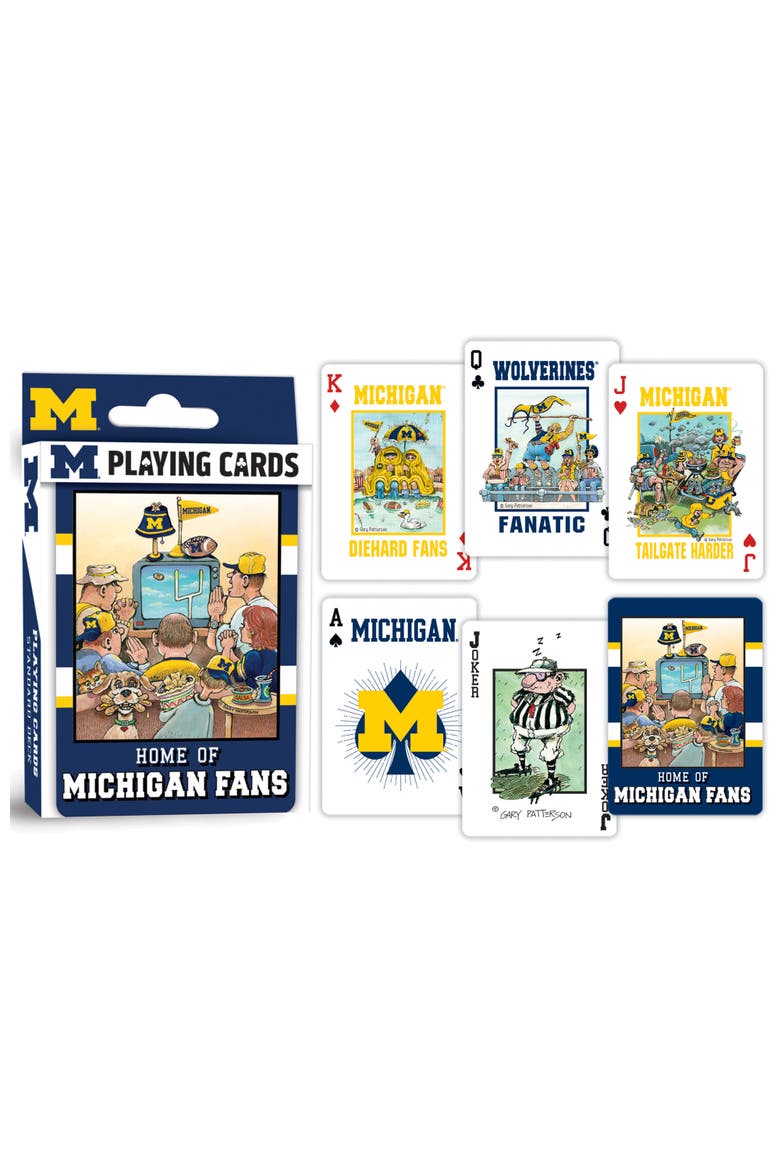 Michigan Fan Deck Playing Cards, Alternate, color, Multicolor
