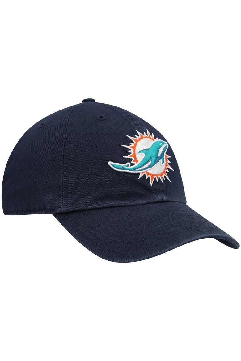 Men's '47 Navy Miami Dolphins Clean Up Alternate Adjustable Hat, Alternate, color, NAVY