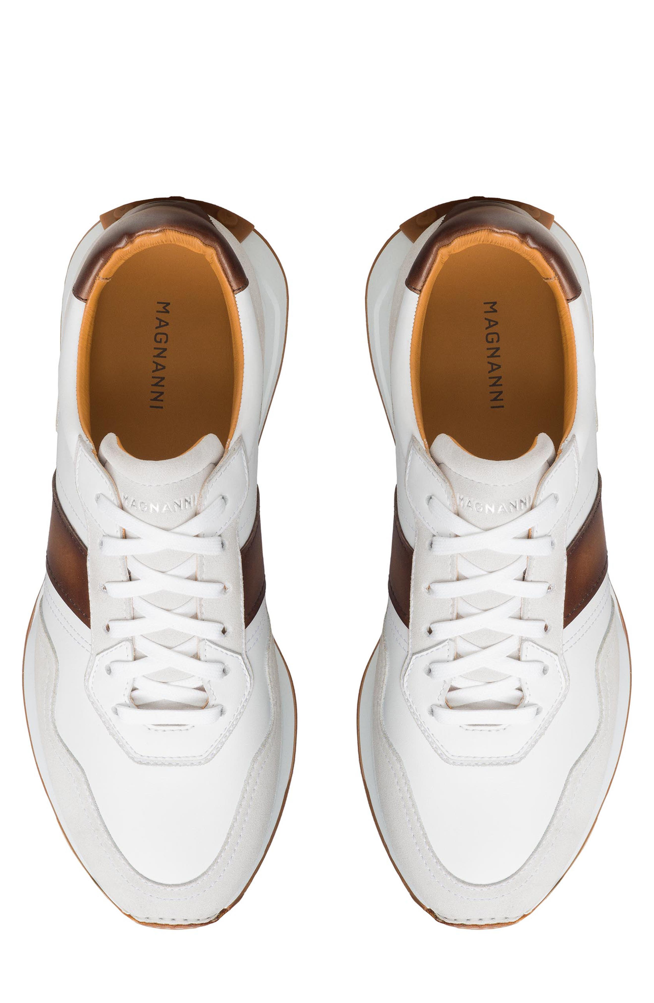 Romero II Sneaker, Alternate, color, WHITE/ BROWN