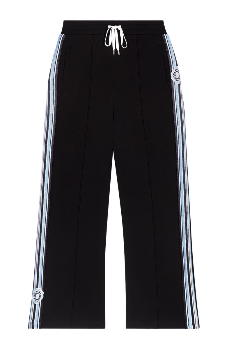 maje Wide-leg striped jogging bottoms, Alternate, color, 