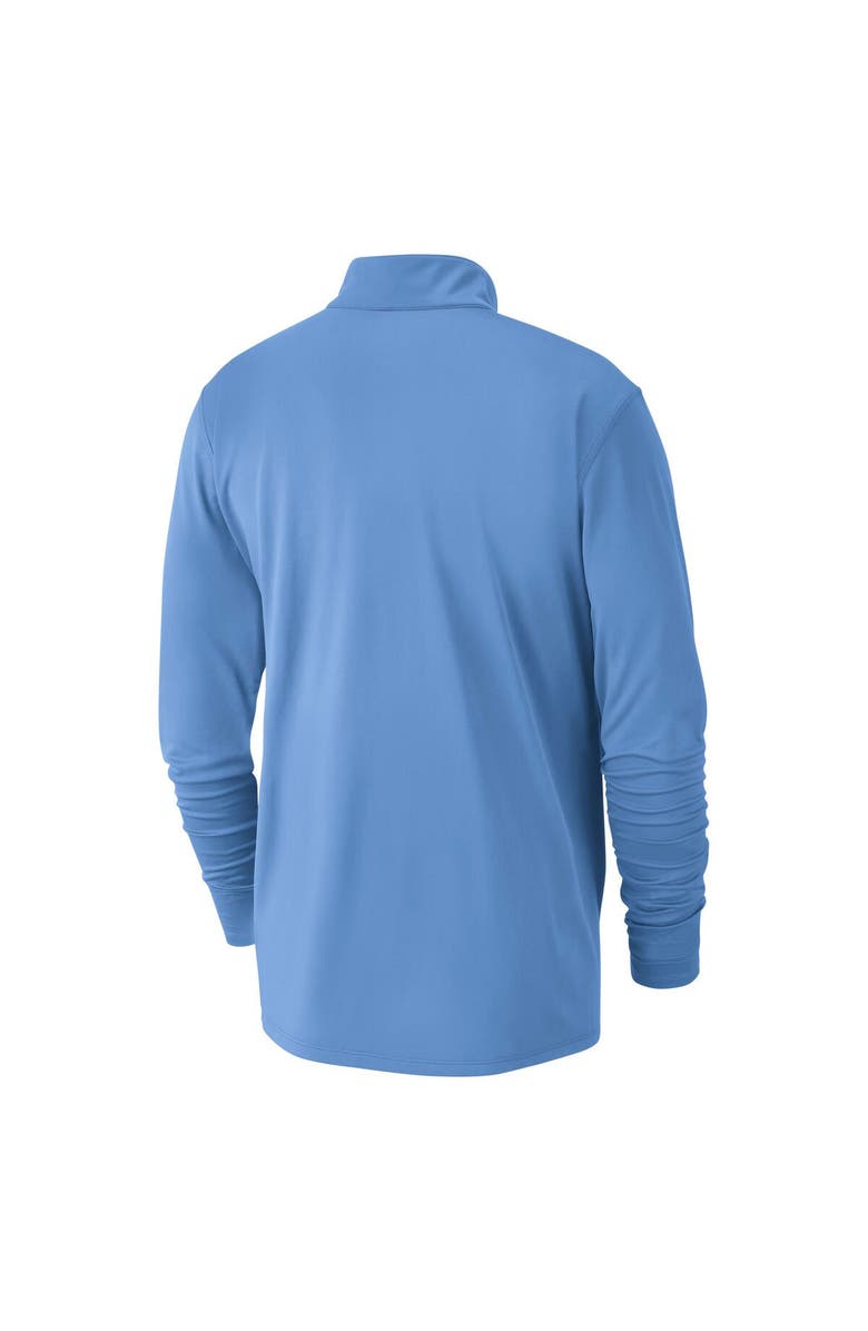 Nike Men's Nike Light Blue Atlanta Hawks 2024/25 City Edition Authentic Coaches Performance Half-Zip Top, Alternate, color,