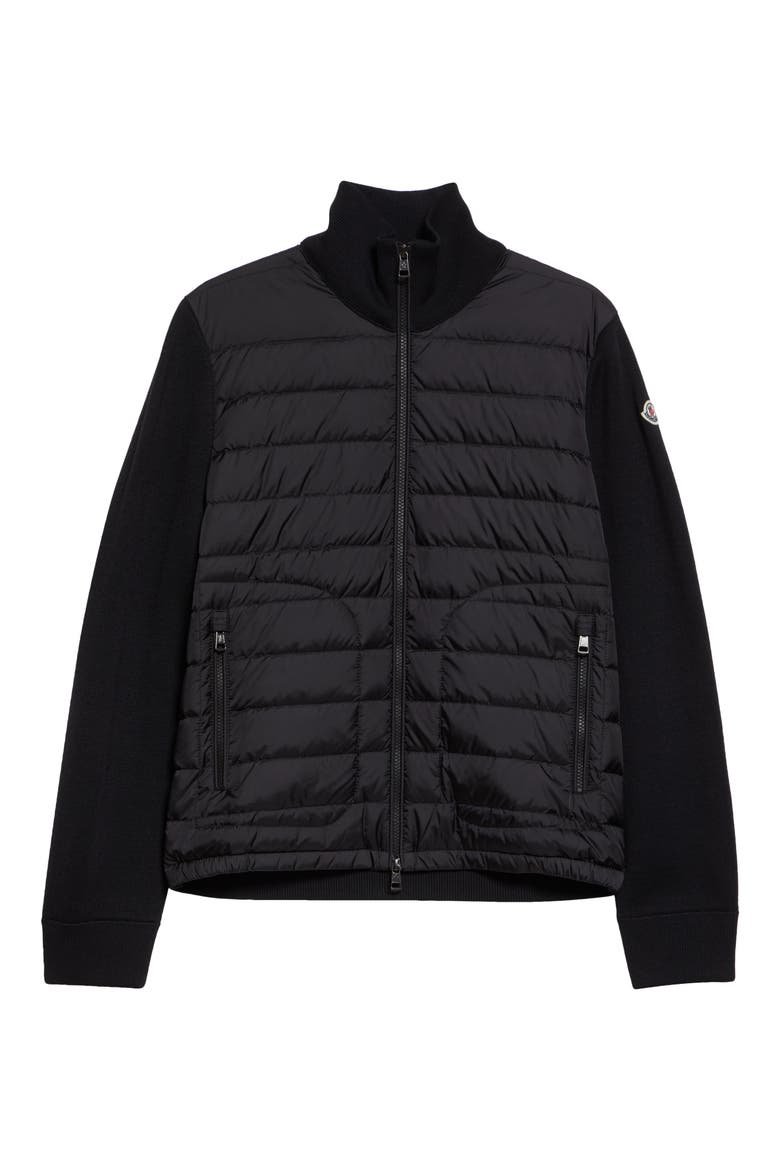 【美品】Moncler ニットダウン MAGLIA Cardigan Moncler Maglia Mixed Media Cardigan (Men) | Nordstrom