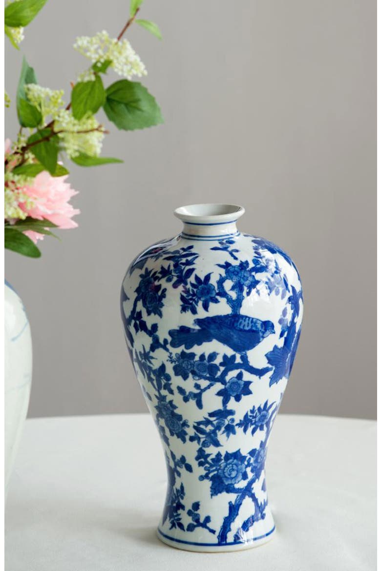 Ren Bird Vase, Alternate, color, BLUE