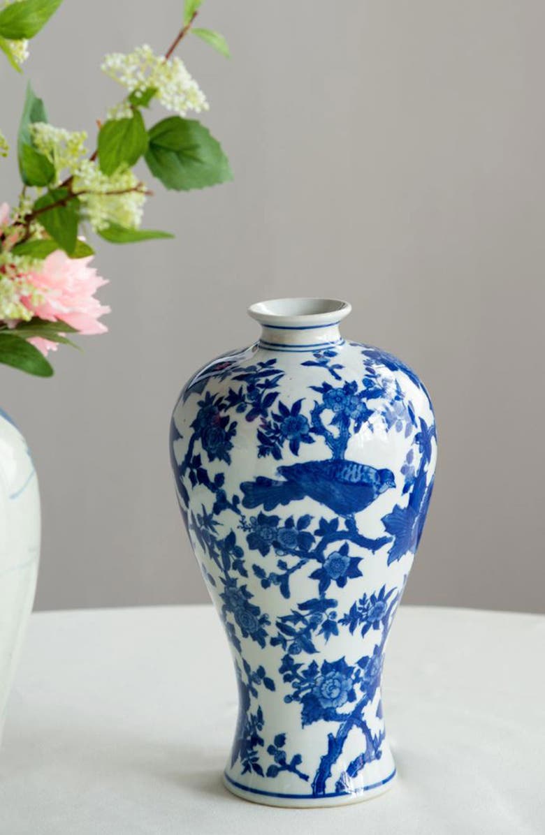A & B Home Ren Bird Vase, Alternate, color, Blue