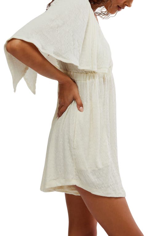 FREE PEOPLE FREE PEOPLE LA LA FLUTTER SLEEVE ROMPER 