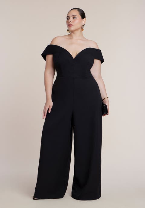 Off The Shoulder Structured Jumpsuit