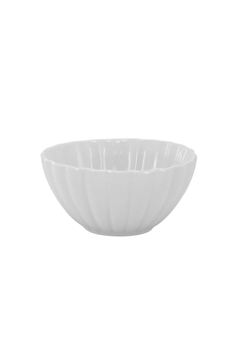 Jane 16 Piece Double Bowl Porcelain Dinnerware Set, Alternate, color, White