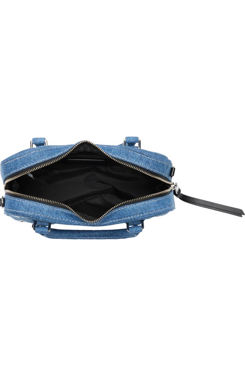 Marc Jacobs Daisy Sequin Denim Shoulder Bag, Alternate, color, Medium Denim