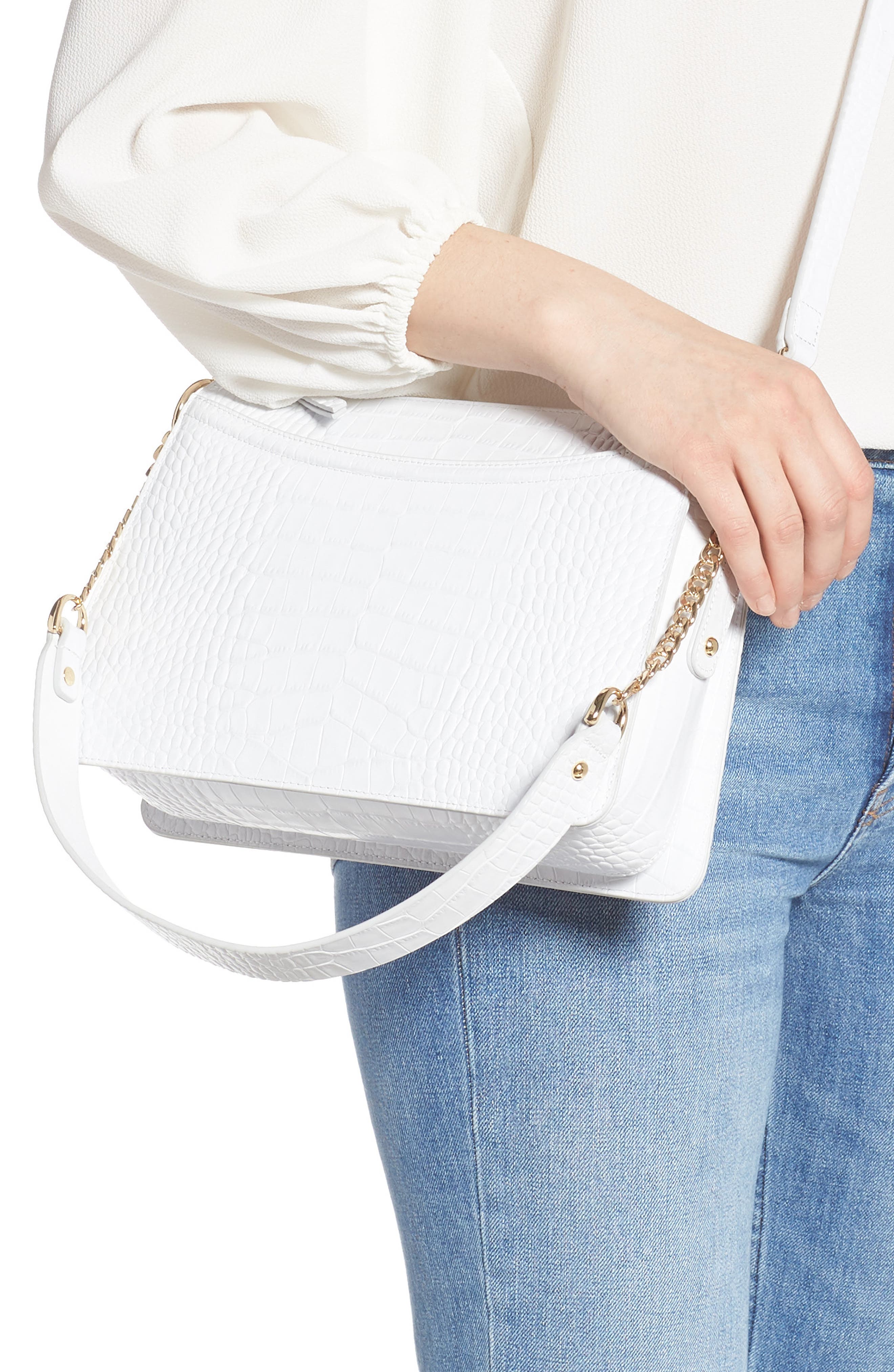 Nordstrom Lola Leather Crossbody Bag, Alternate, color, 