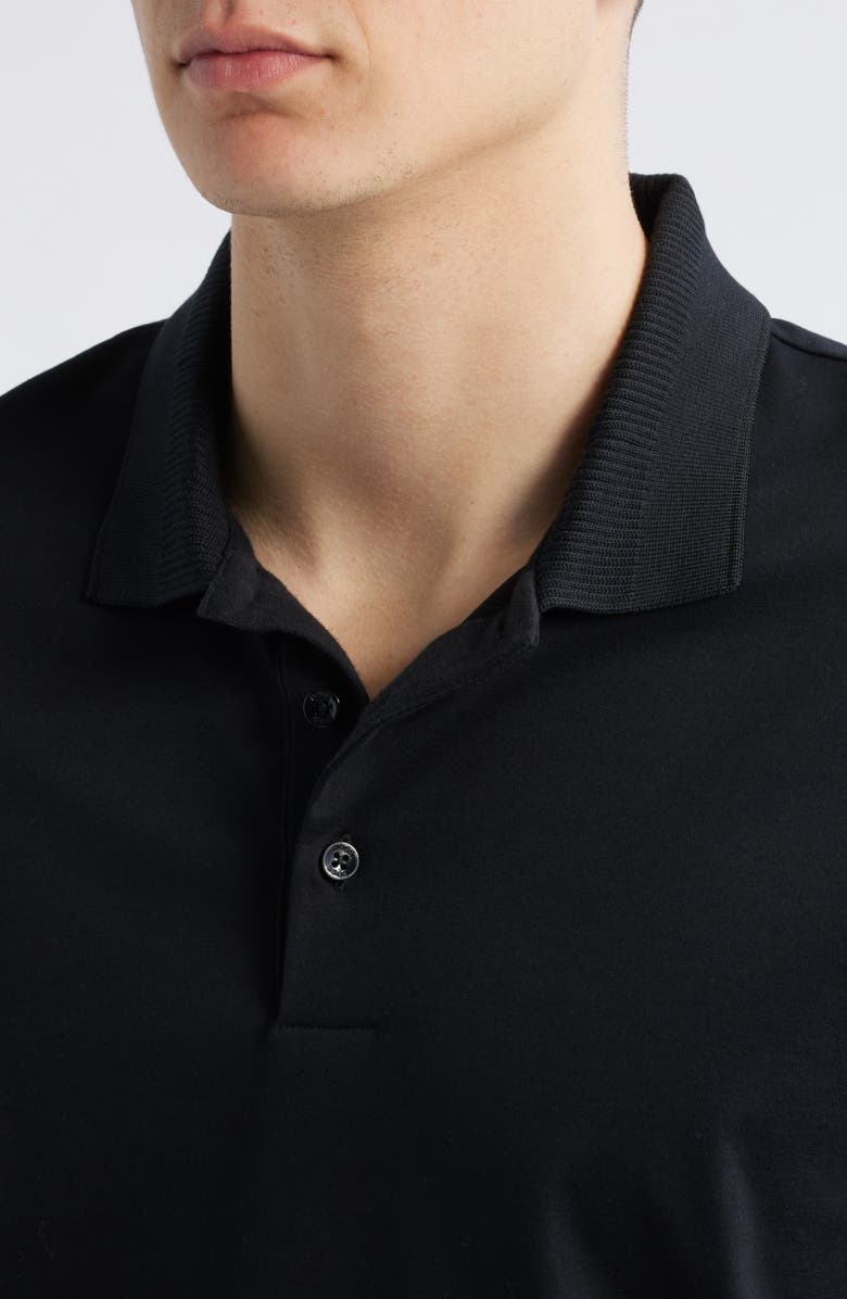 BOSS Phillipson Mercerized Cotton Polo, Alternate, color, Black