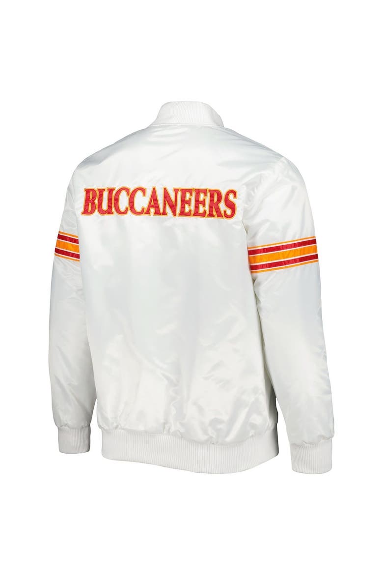 Men's Starter White Tampa Bay Buccaneers The Power Forward Full-Snap Jacket, Alternate, color, White